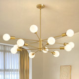 George Oliver Modern Sputnik Chandelier, George Oliver 12-light